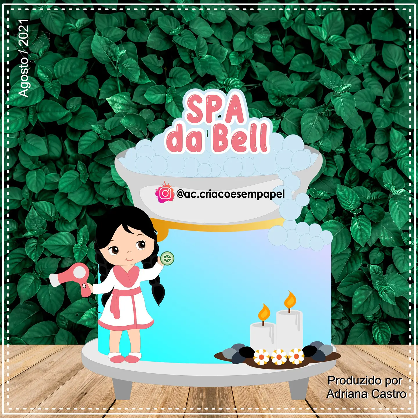 Arquivo de Corte Topo de Bolo Spa 3 1