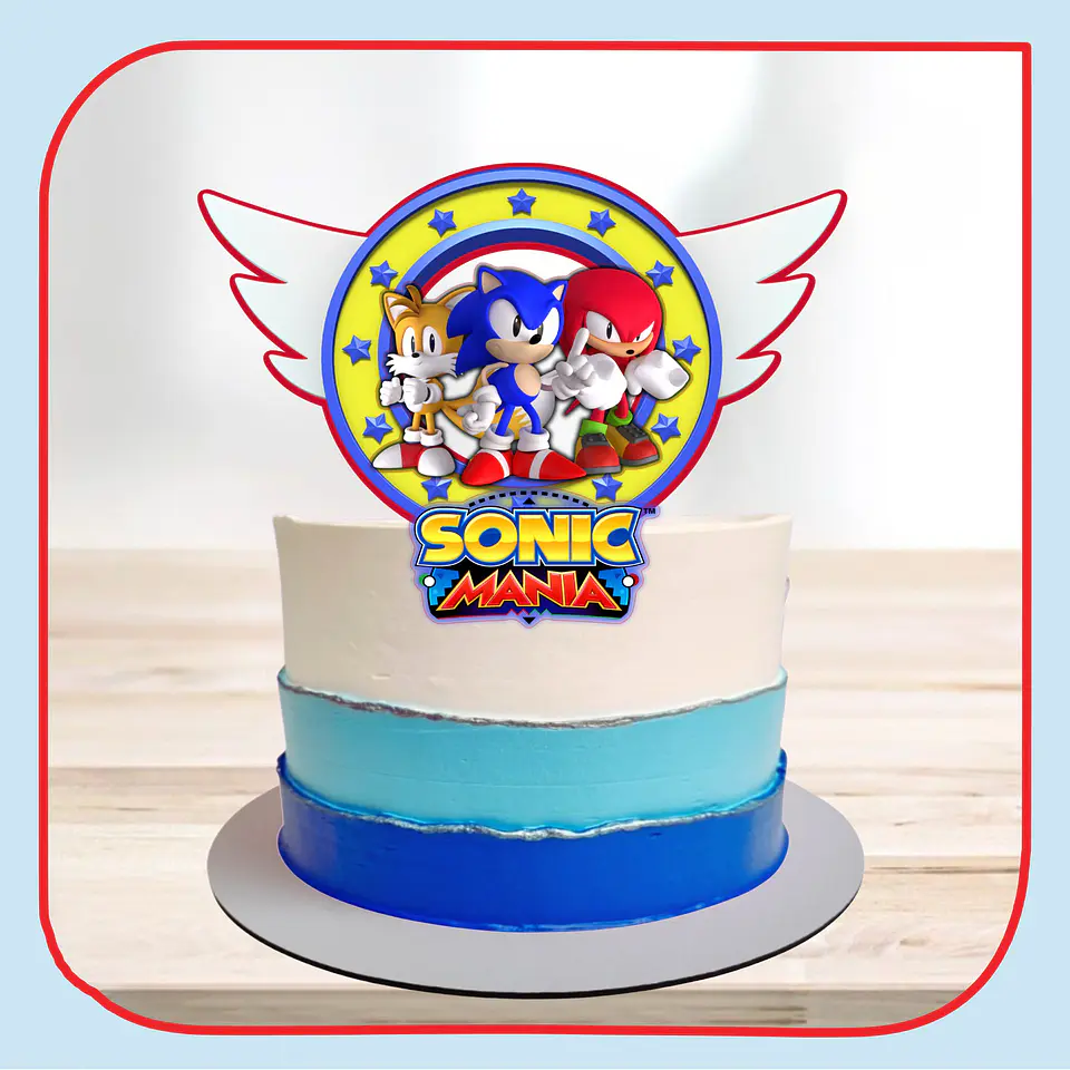 Arquivo de Corte Topo de Bolo Sonic 57 1