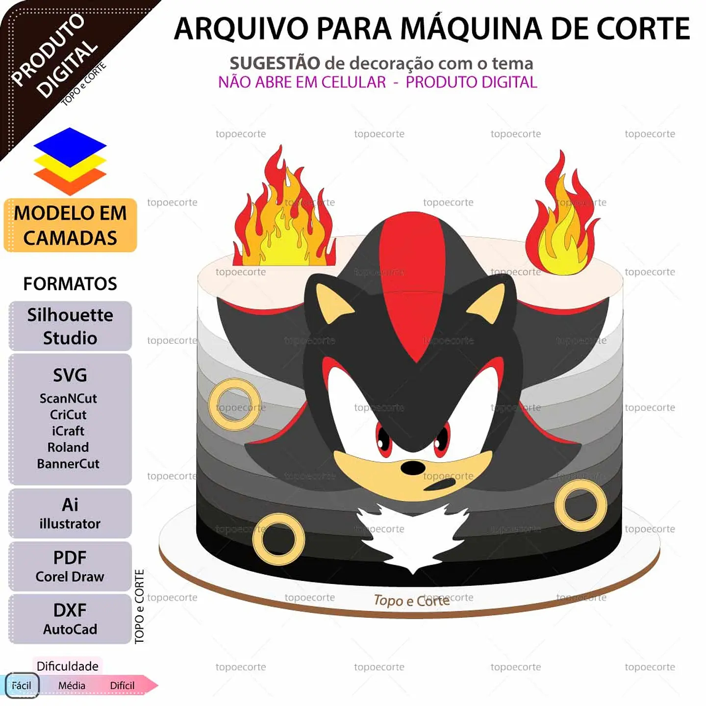 Arquivo de Corte Topo de Bolo Sonic 53 1