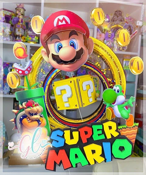 Arquivo de Corte Topo de Bolo Super Mario 15