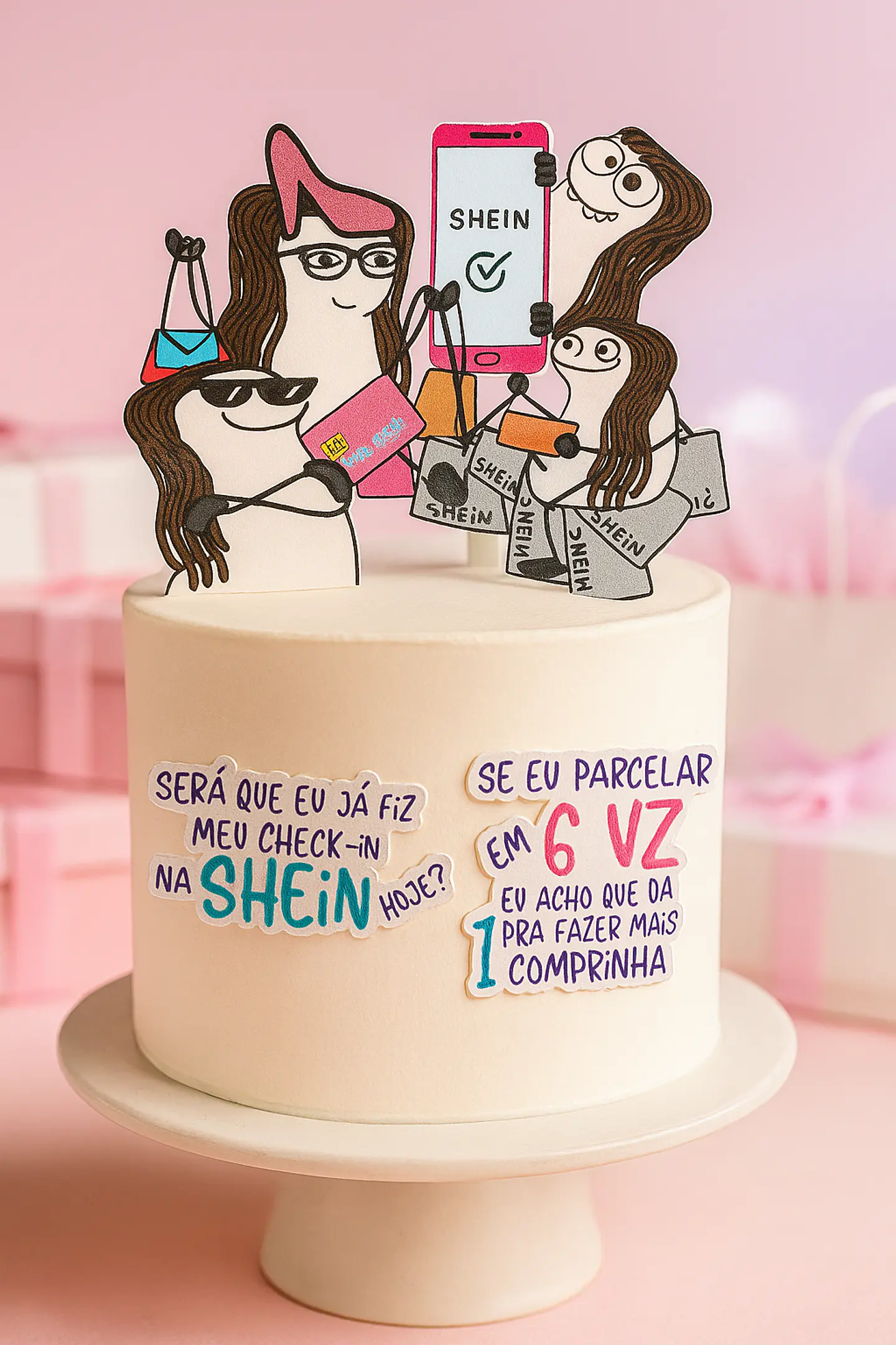 Arquivo de Corte Topo de Bolo Shein 8 1