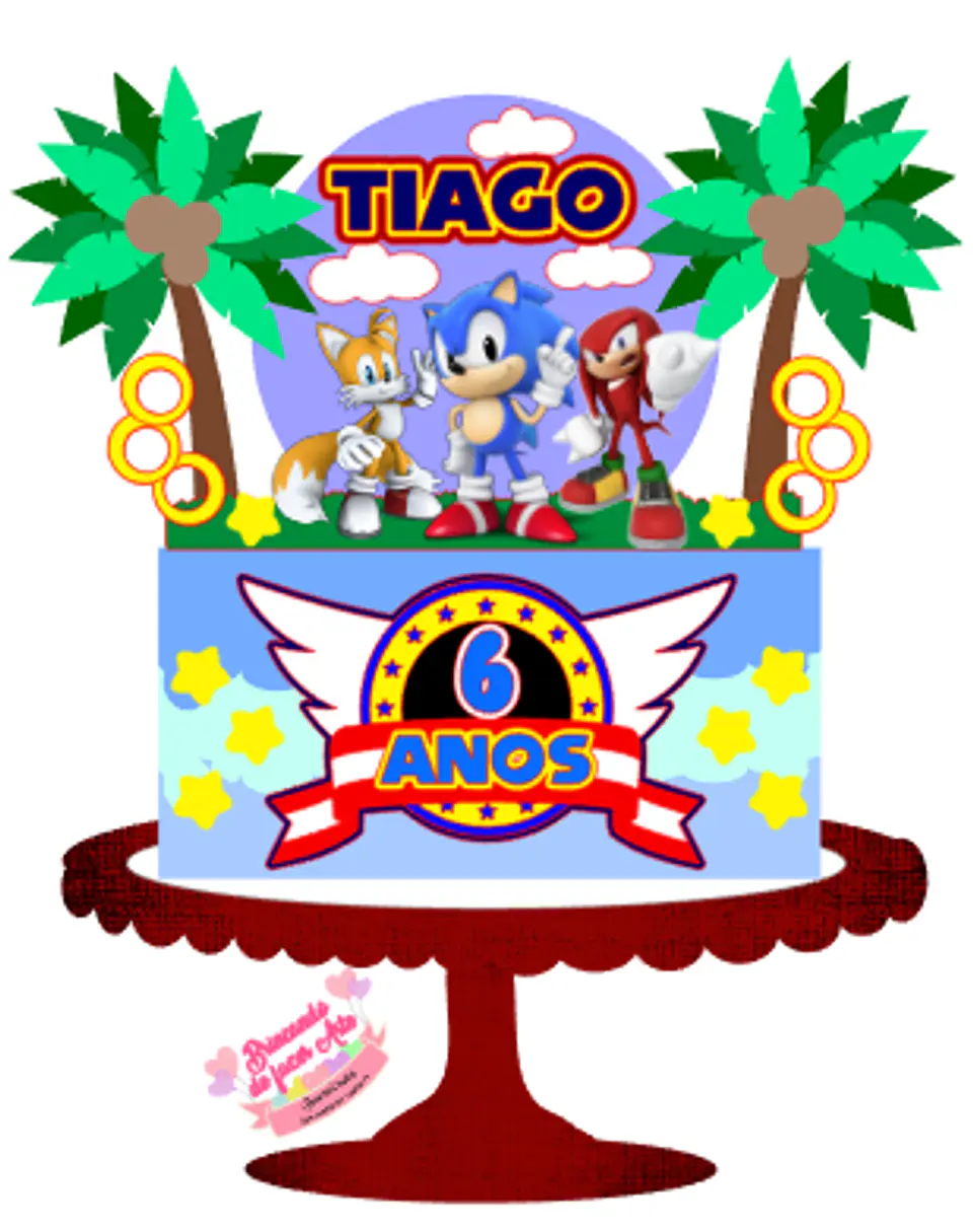 Arquivo de Corte Topo de Bolo Sonic 37 1