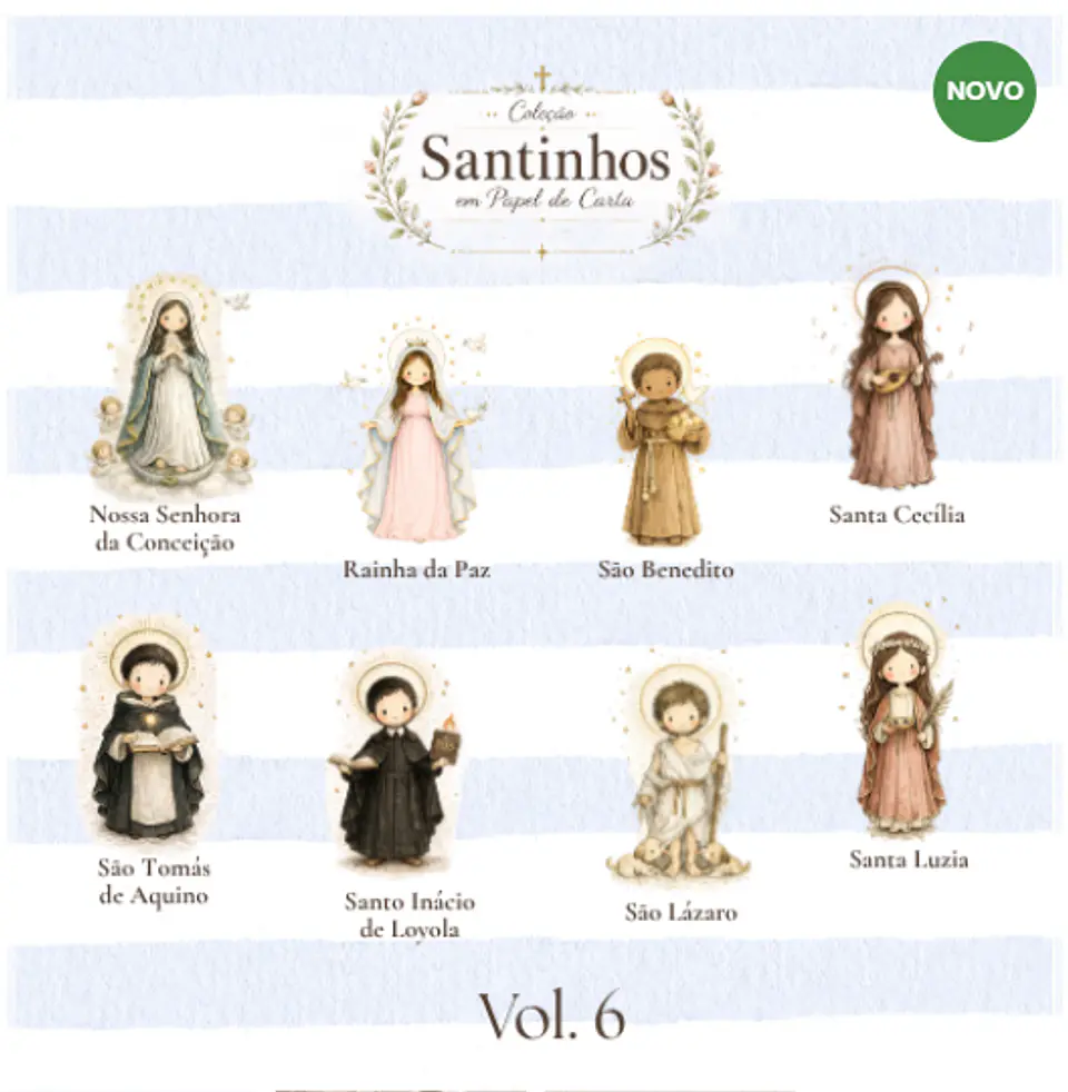 Kit Digital Santinhos em Papel de Carta Vol 06 6 1
