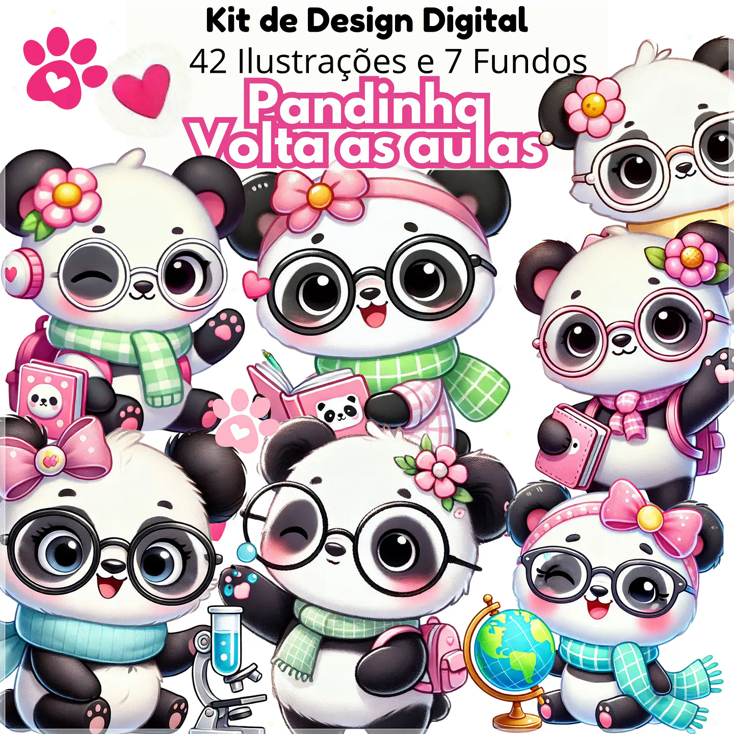 Kit Digital Pandinha Volta as Aulas 32 1