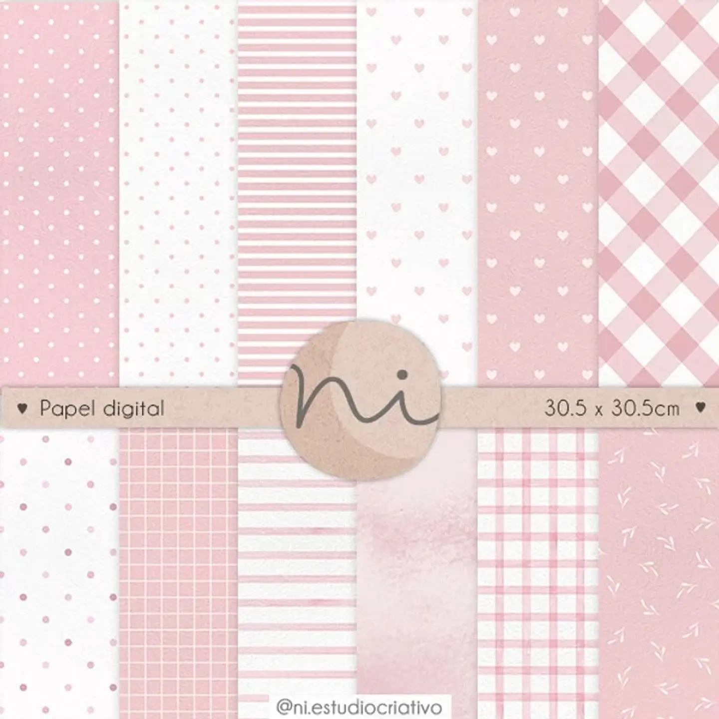 Kit Digital Pd0037 Basicos Rosa 146 1