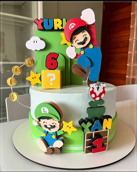 Arquivo de Corte Topo de Bolo Super Mario 43