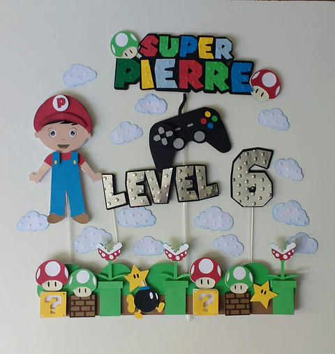 Arquivo de Corte Topo de Bolo Super Mario 39