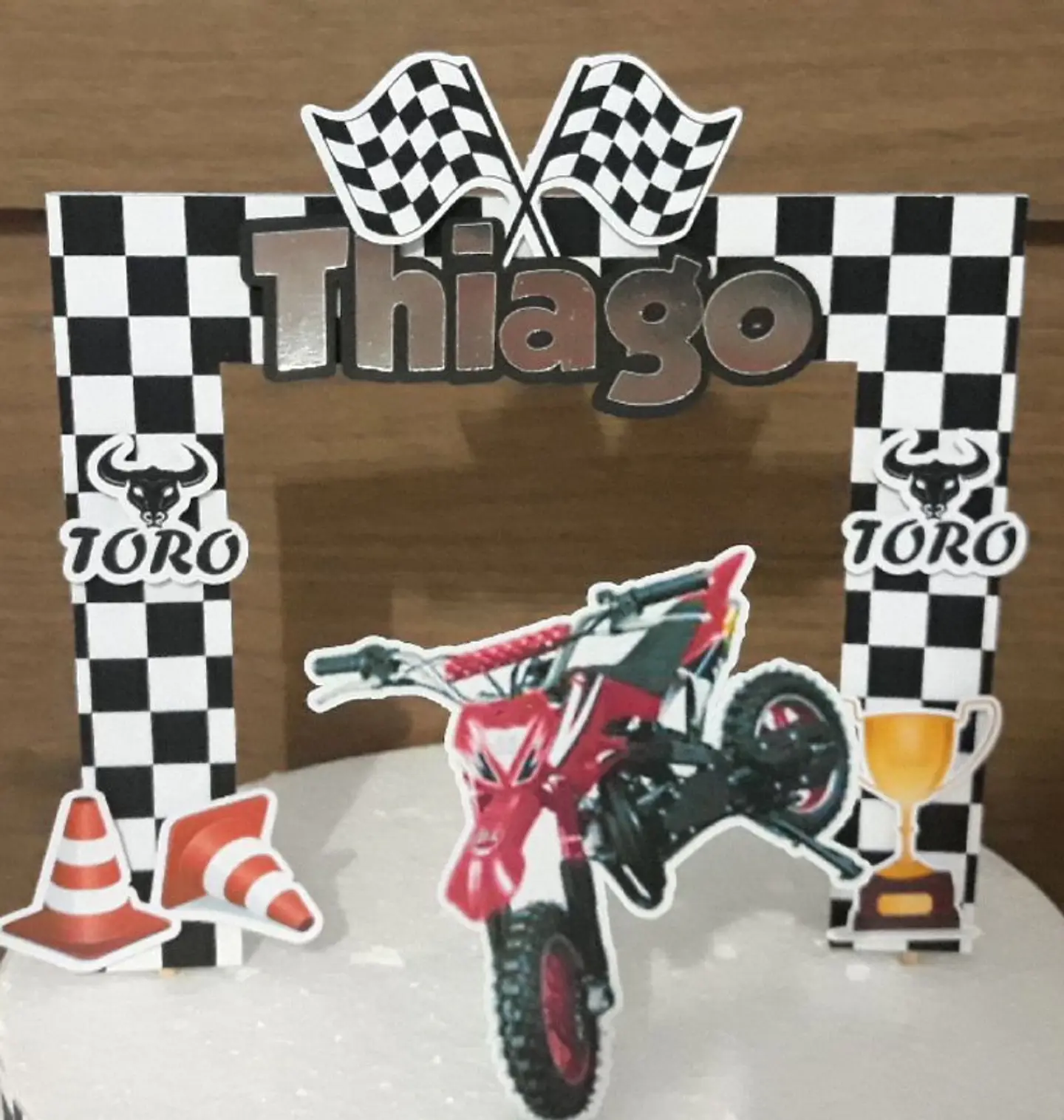 Arquivo de Corte Topo de Bolo Moto Motoqueiro 17 1