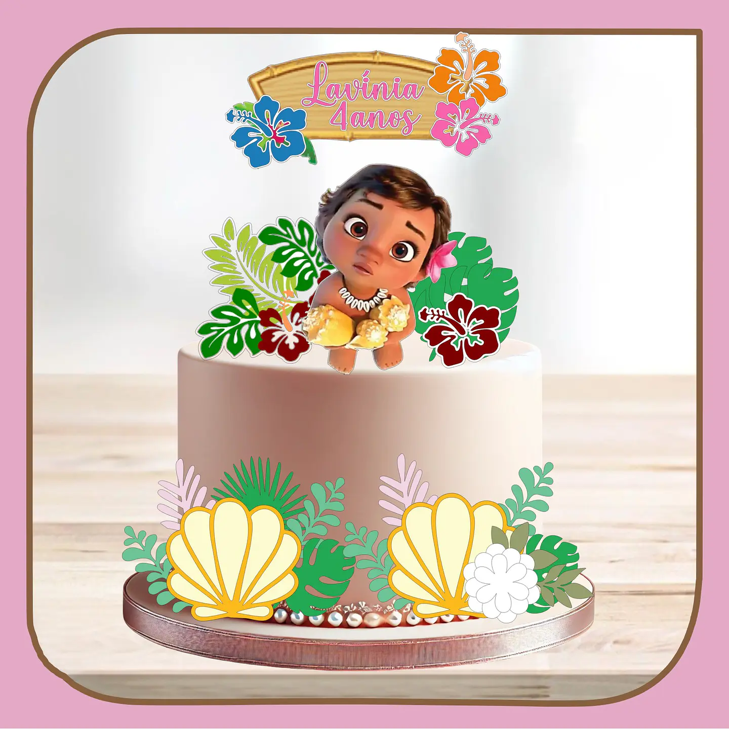 Arquivo de Corte Topo de Bolo Moana Baby Cute 37 1