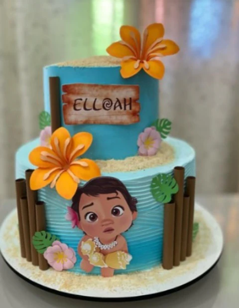 Arquivo de Corte Topo de Bolo Moana Baby Cute 30