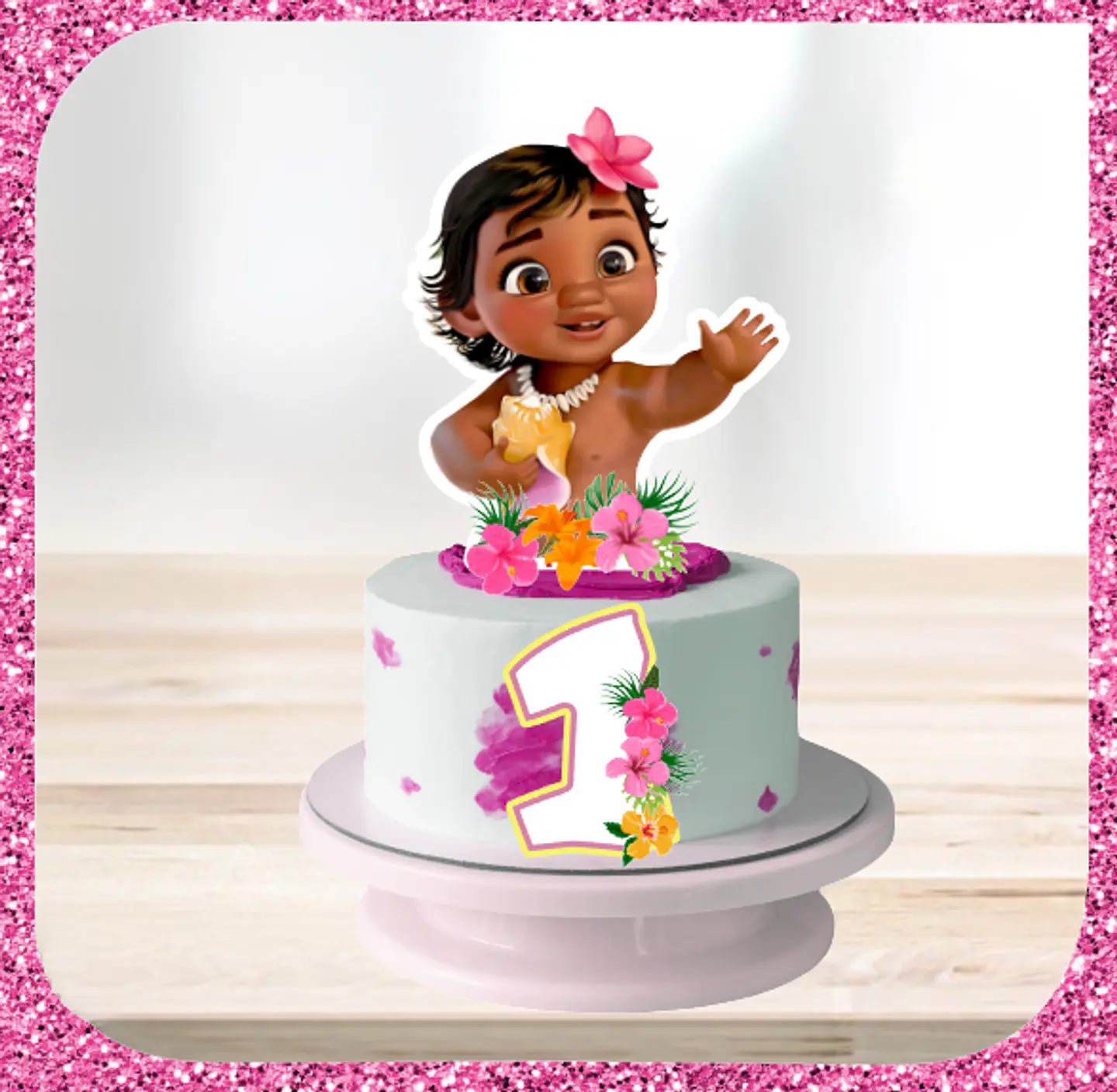 Arquivo de Corte Topo de Bolo Moana Baby Cute 29 1
