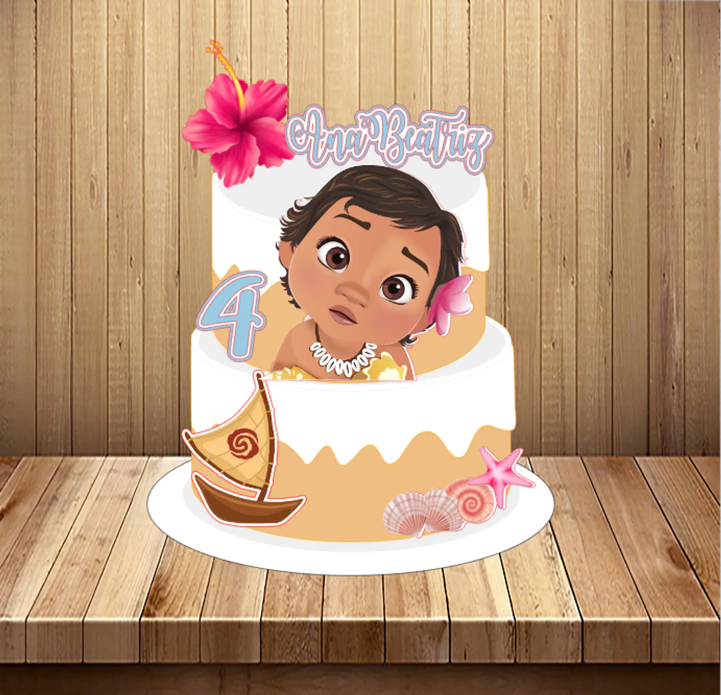 Arquivo de Corte Topo de Bolo Moana Baby Cute 27 1