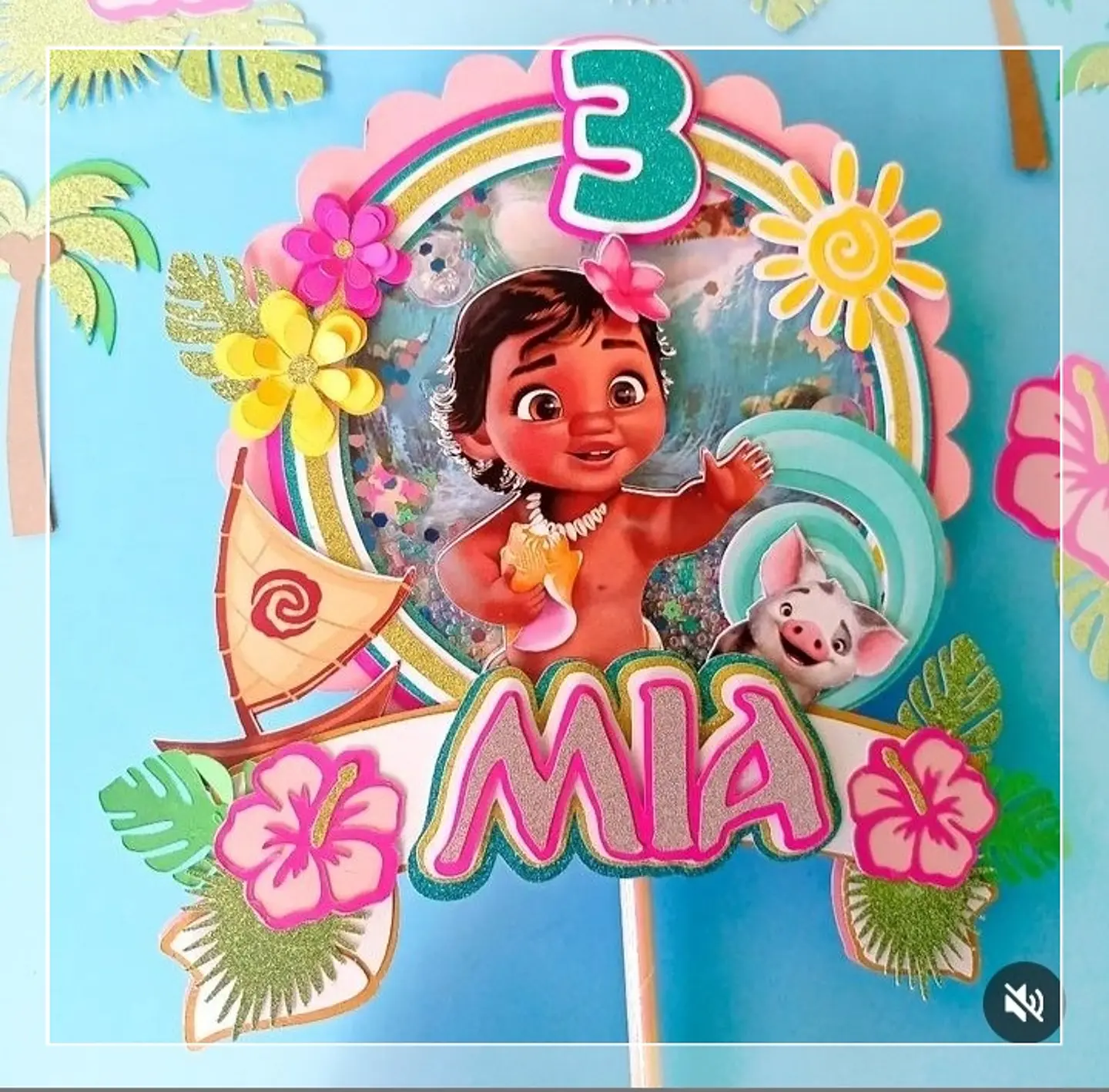Arquivo de Corte Topo de Bolo Moana Baby Cute 23 1