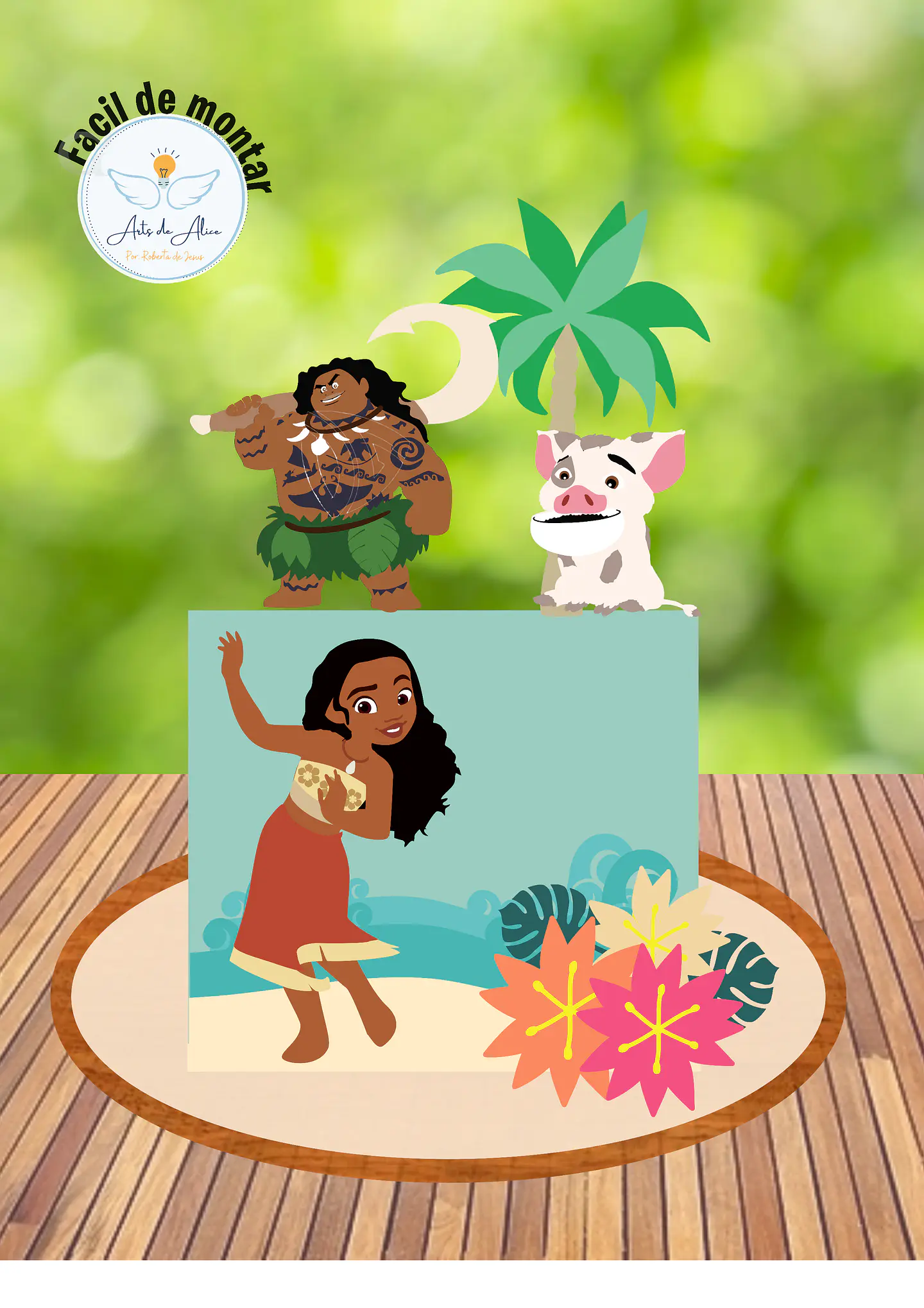 Arquivo de Corte Topo de Bolo Moana Baby Cute 13 1