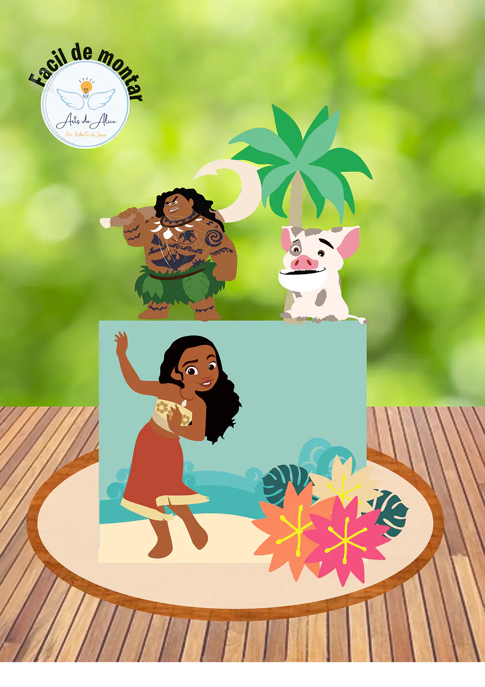 Arquivo de Corte Topo de Bolo Moana Baby Cute 13 1