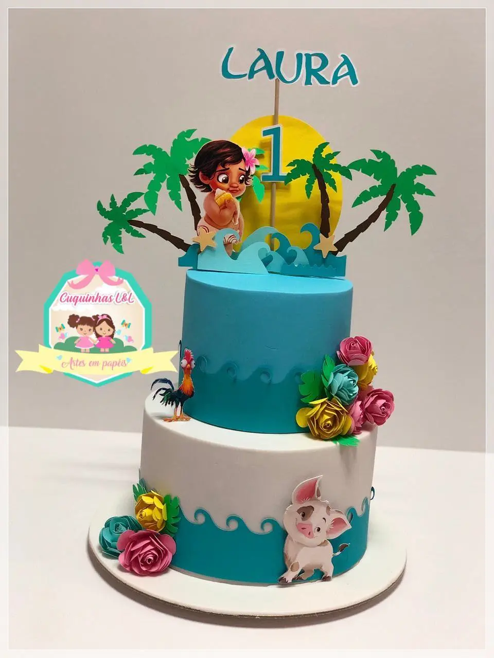 Arquivo de Corte Topo de Bolo Moana Baby Cute 12 1