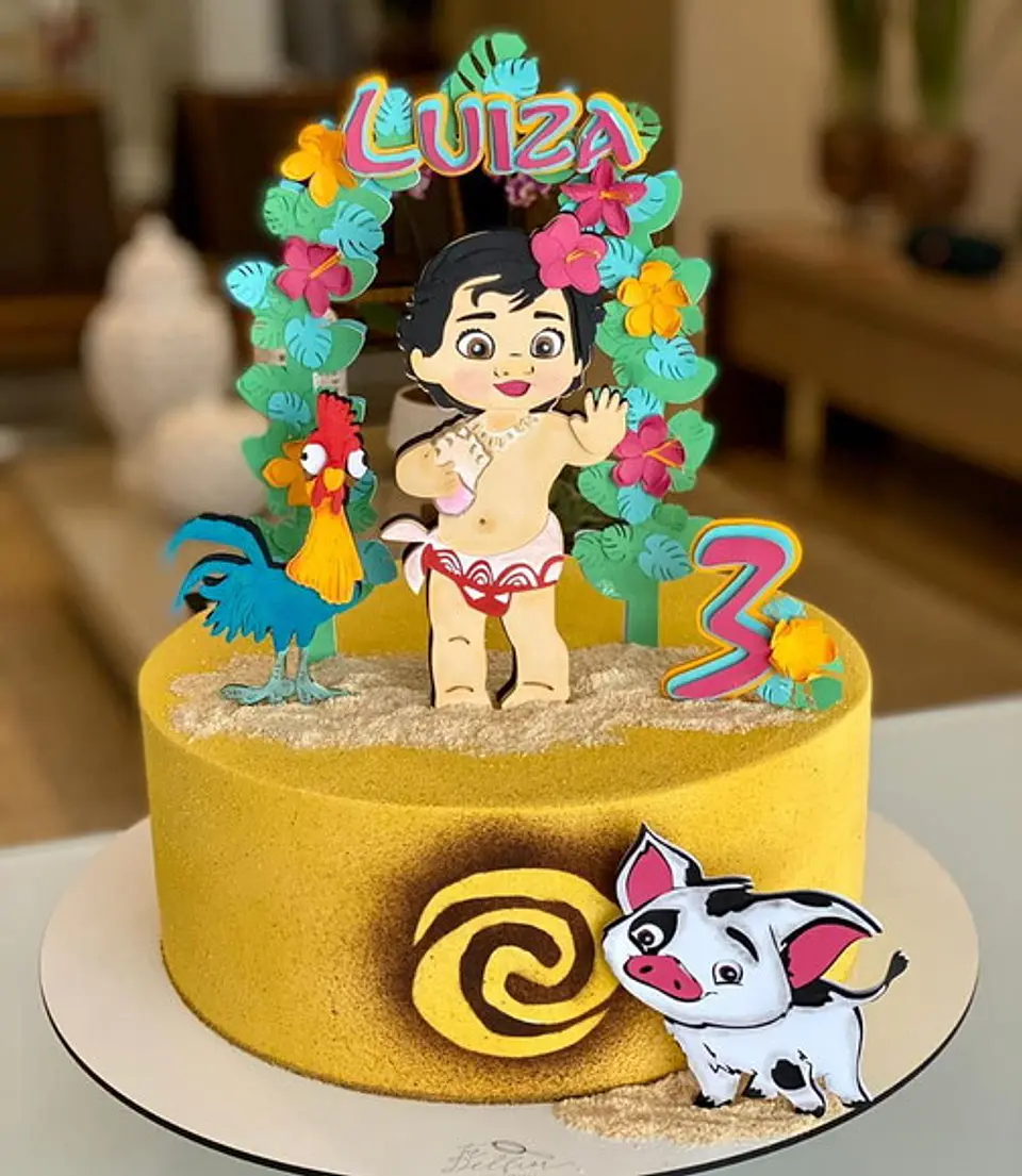 Arquivo de Corte Topo de Bolo Moana Baby Cute 7 1