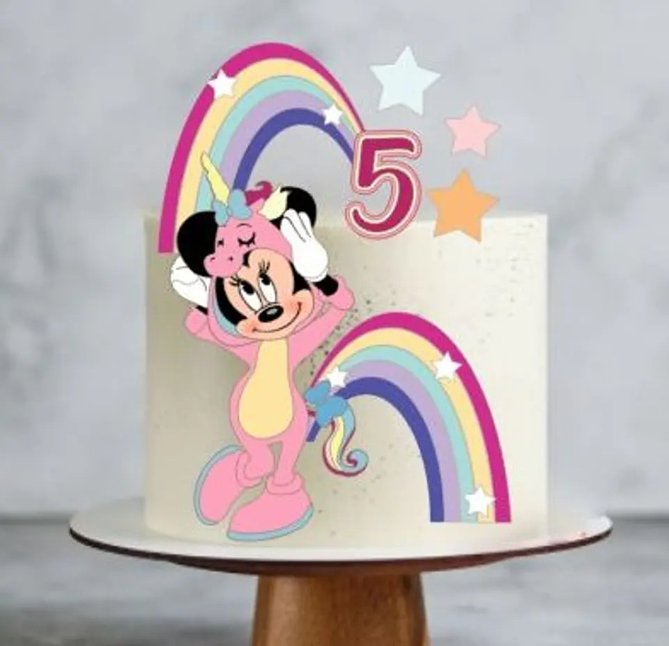 Arquivo de Corte Topo de Bolo Minnie Unicórnio 1 1