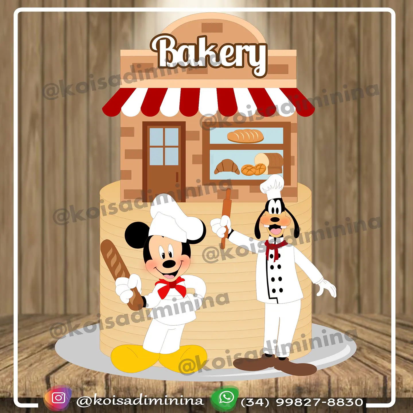 Arquivo de Corte Topo de Bolo Mickey Padaria Confeitaria 1 1