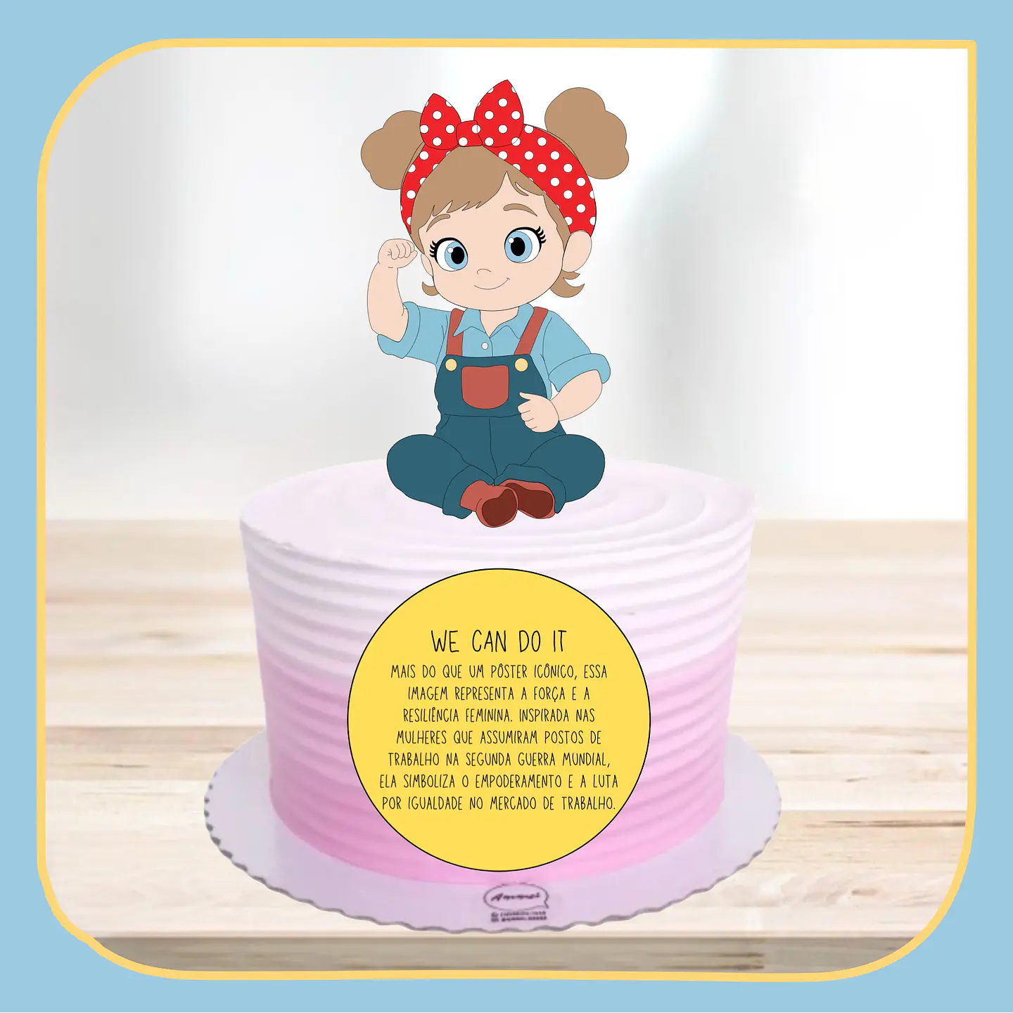 Arquivo de Corte Topo de Bolo Mesversário Menina 17 1
