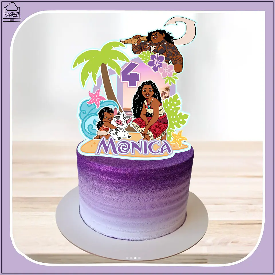 Arquivo de Corte Topo de Bolo Moana 25 1