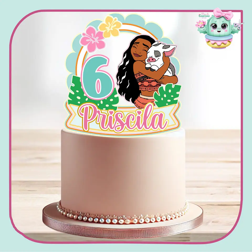 Arquivo de Corte Topo de Bolo Moana 24 1