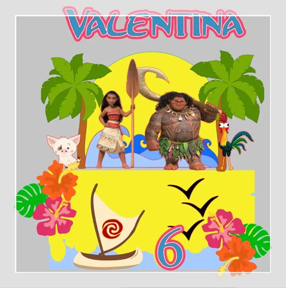 Arquivo de Corte Topo de Bolo Moana 18 1