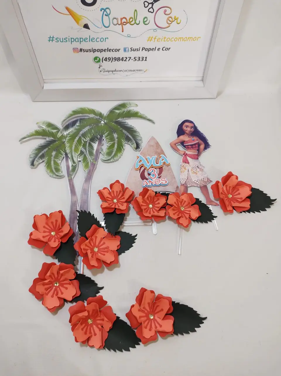 Arquivo de Corte Topo de Bolo Moana 9 1