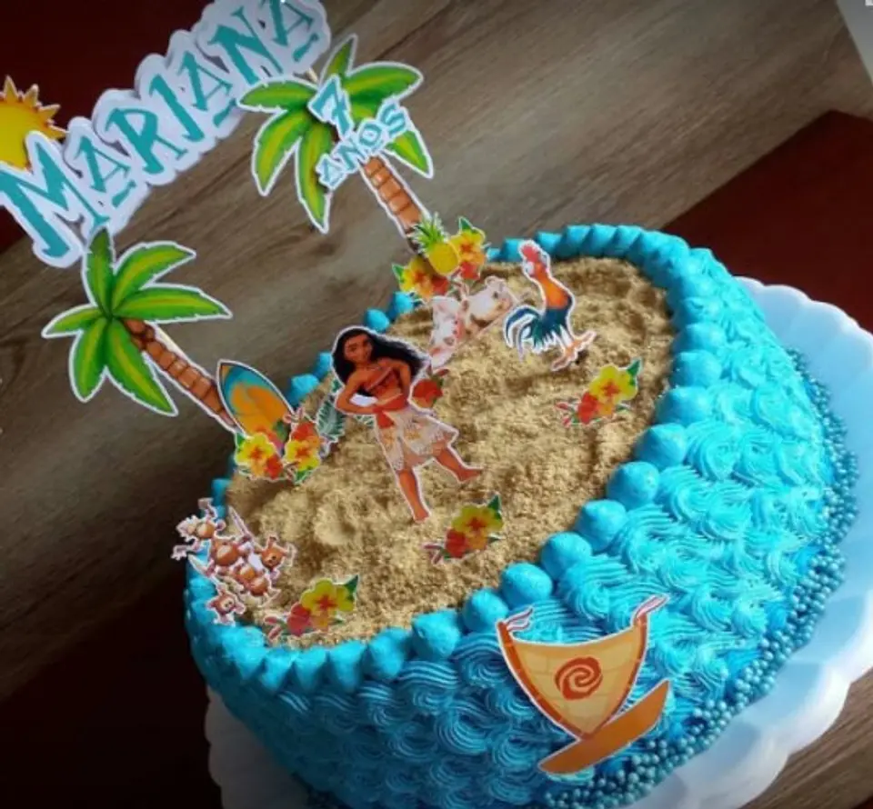 Arquivo de Corte Topo de Bolo Moana 5 1