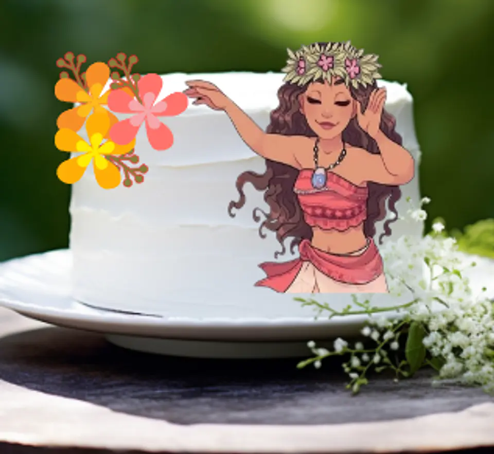 Arquivo de Corte Topo de Bolo Moana 4 1