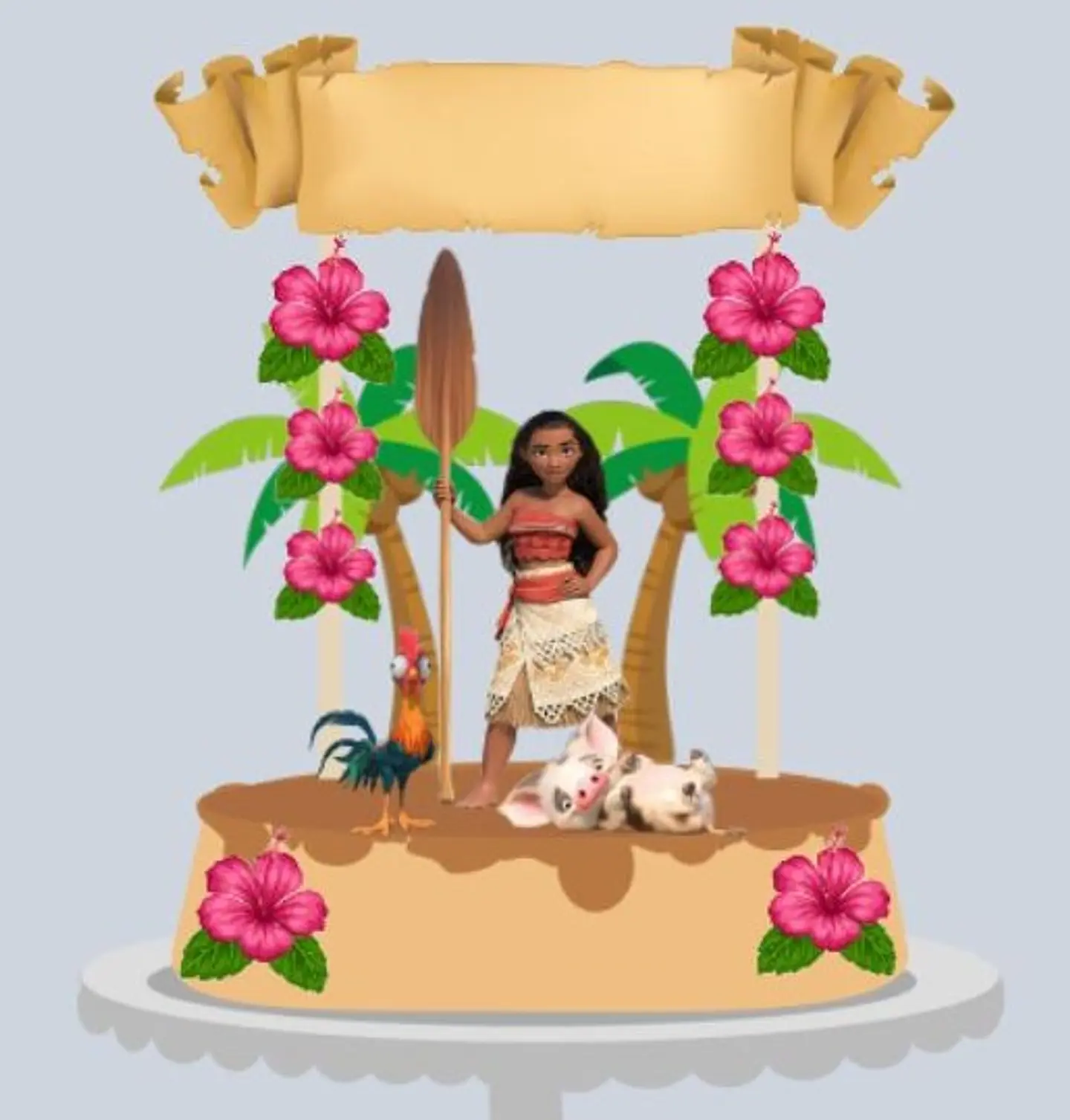 Arquivo de Corte Topo de Bolo Moana 2 1