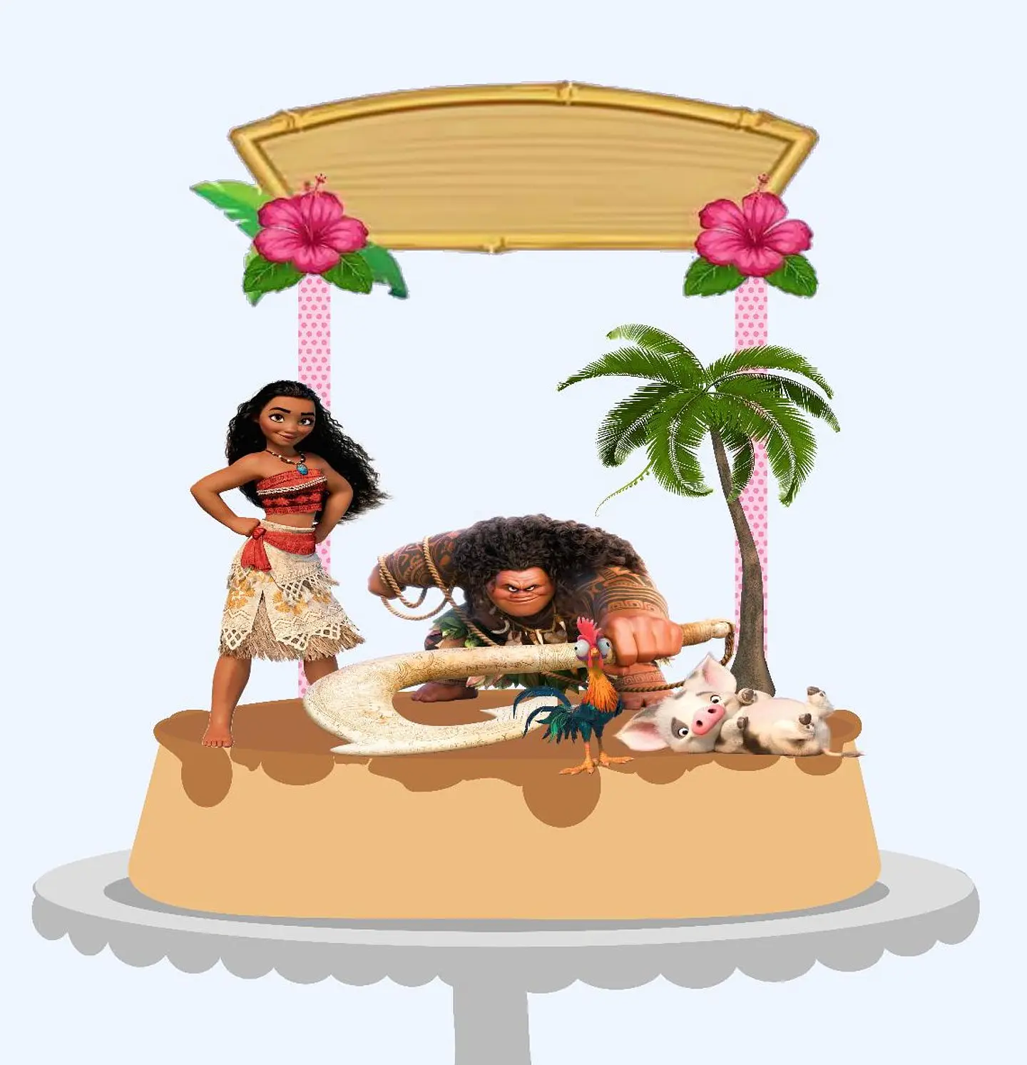 Arquivo de Corte Topo de Bolo Moana 1 1