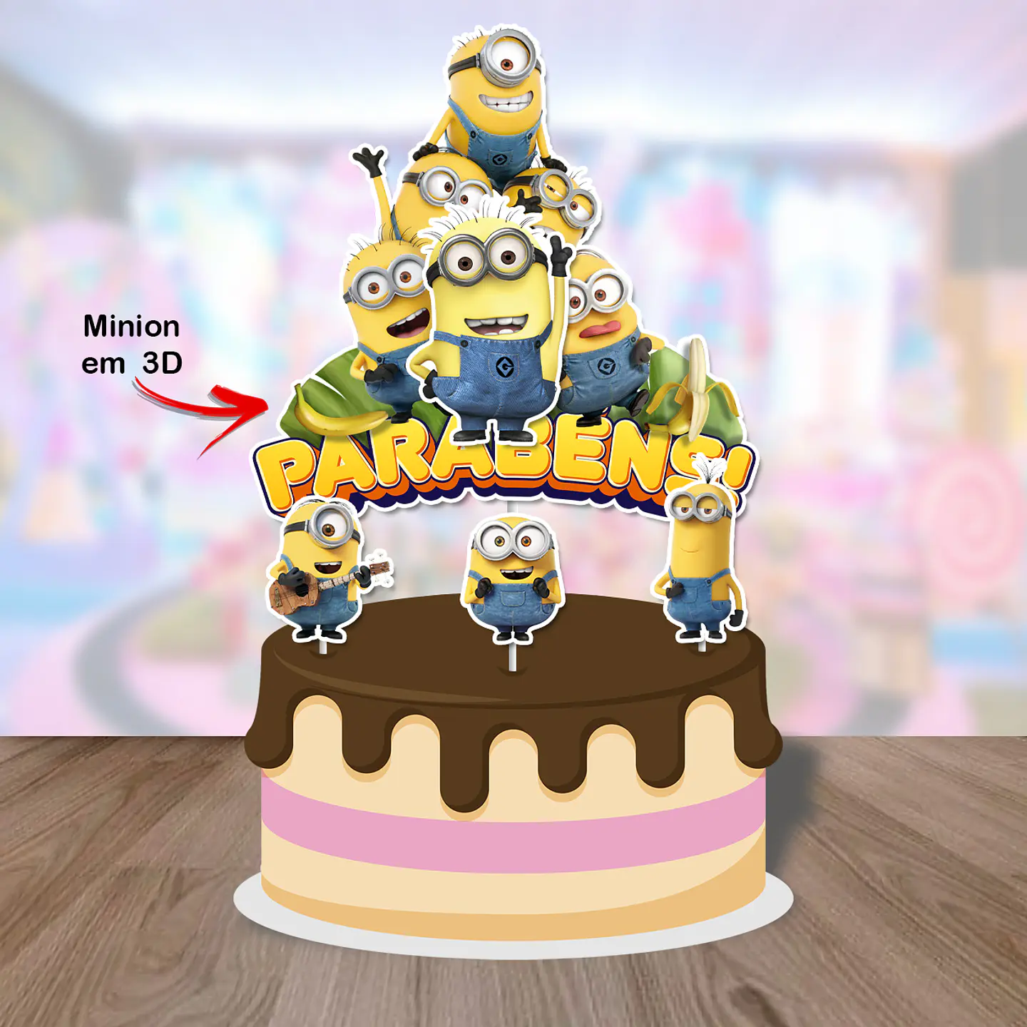 Arquivo de Corte Topo de Bolo Minions Meu Malvado Favorito 20 1