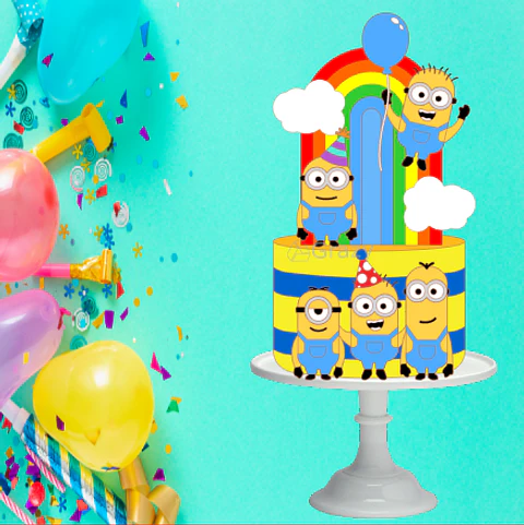 Arquivo de Corte Topo de Bolo Minions Meu Malvado Favorito 8