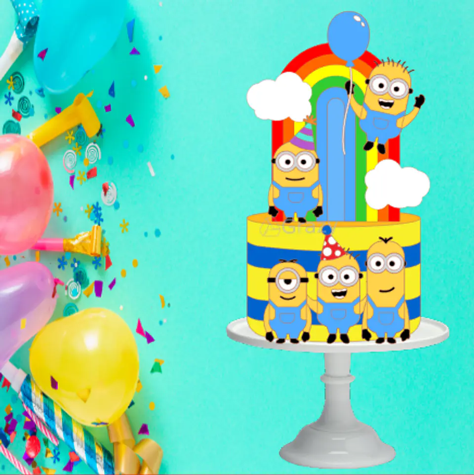 Arquivo de Corte Topo de Bolo Minions Meu Malvado Favorito 8 1