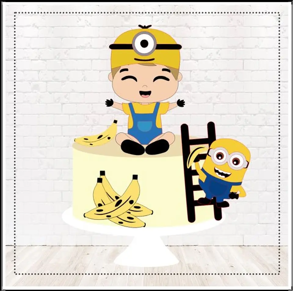 Arquivo de Corte Topo de Bolo Minions Meu Malvado Favorito 7 1