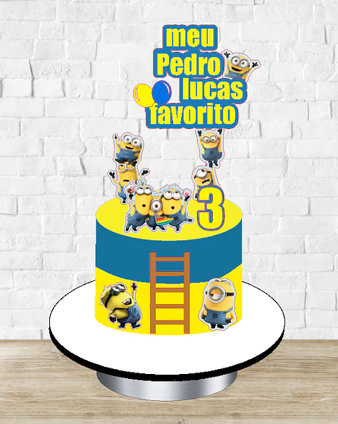 Arquivo de Corte Topo de Bolo Minions Meu Malvado Favorito 4