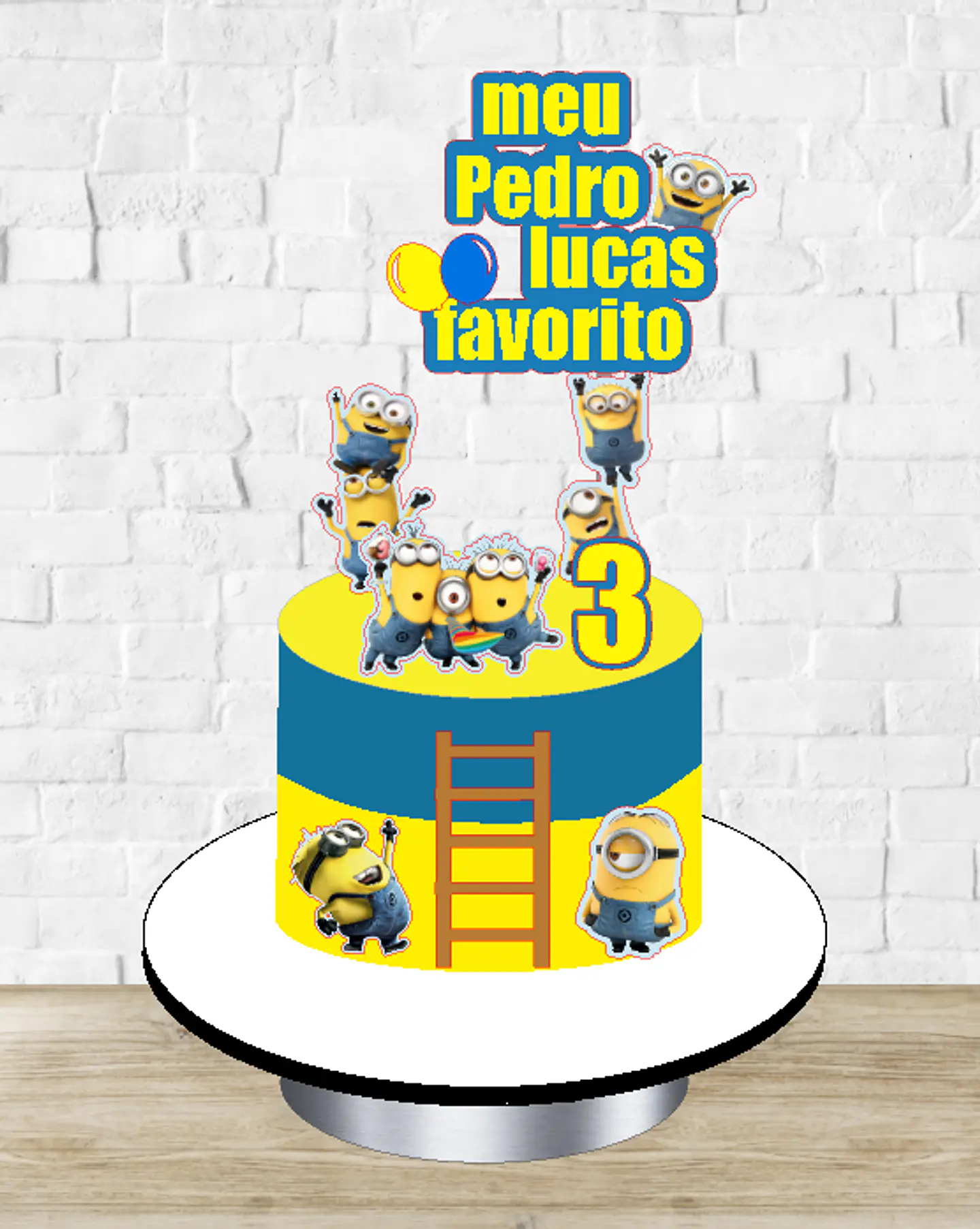Arquivo de Corte Topo de Bolo Minions Meu Malvado Favorito 4 1