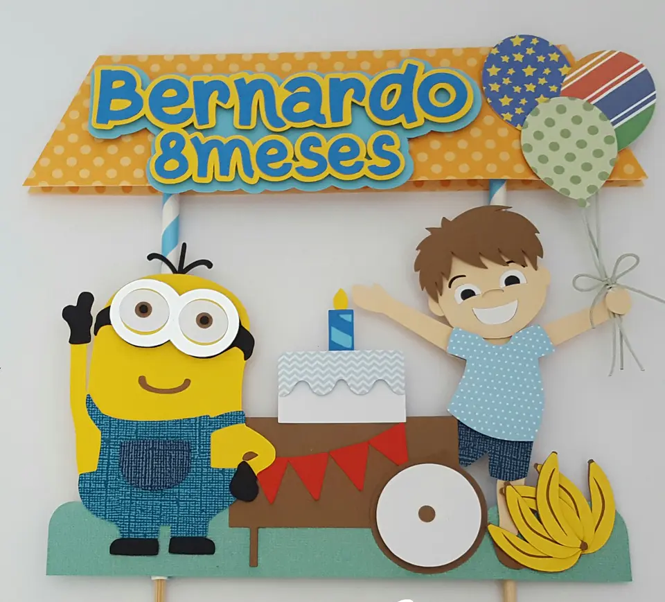 Arquivo de Corte Topo de Bolo Minions Meu Malvado Favorito 3 1