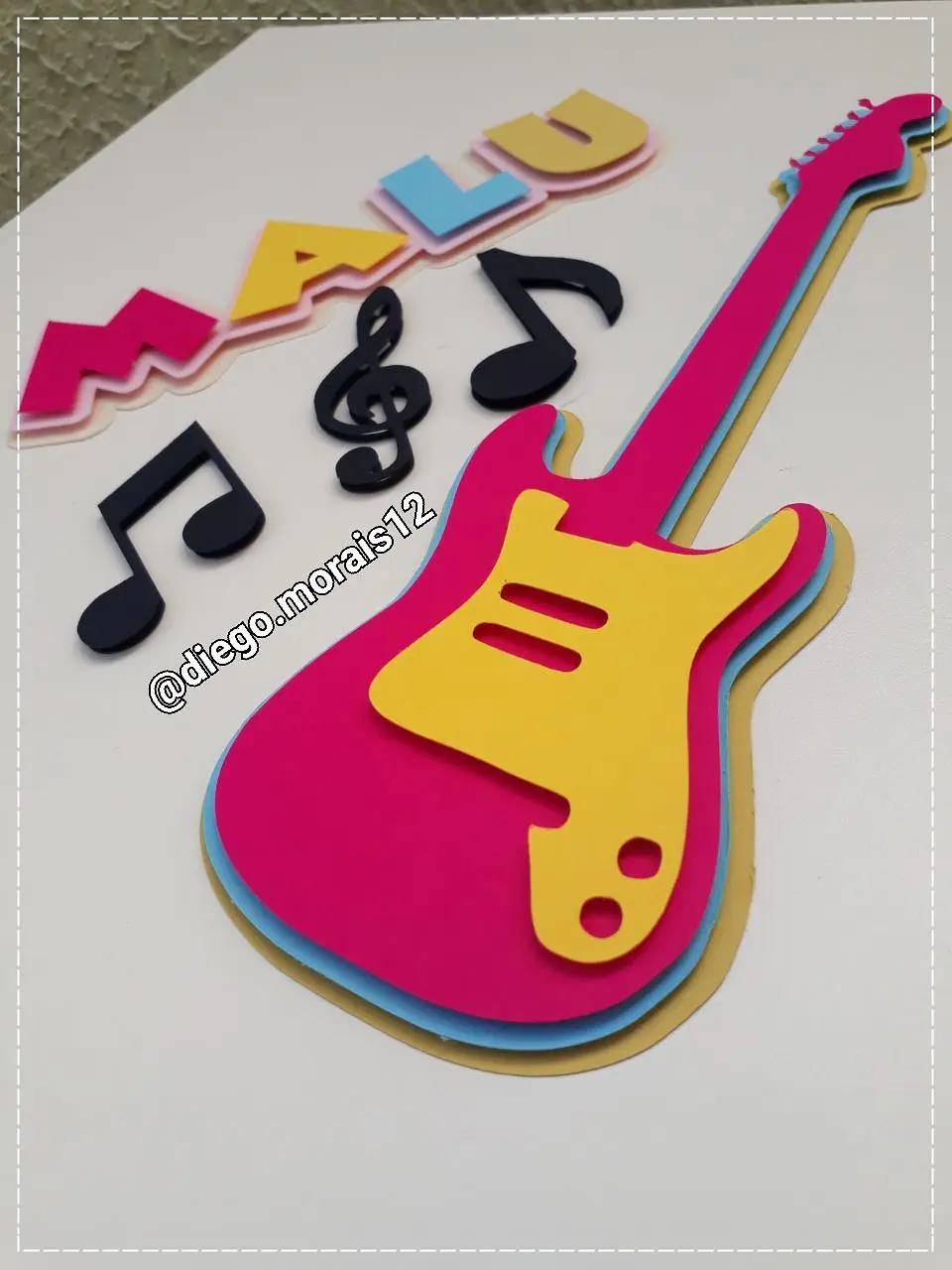 Arquivo de Corte Topo de Bolo Musica Rock Guitarra 1 1
