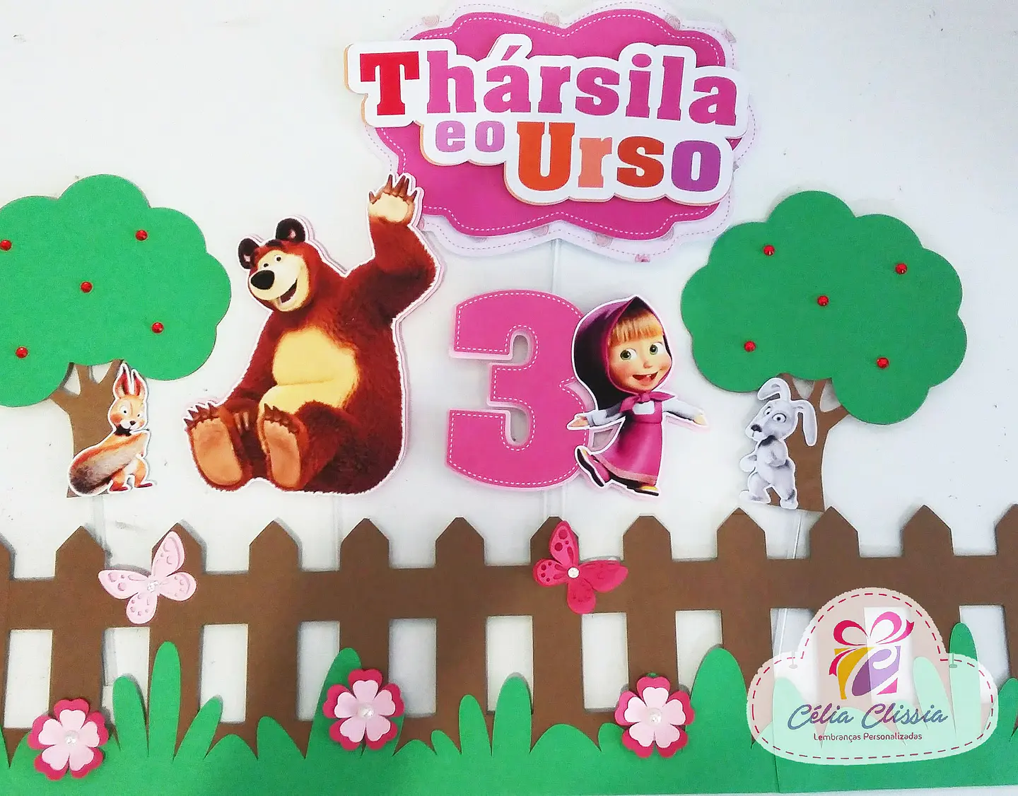 Arquivo de Corte Topo de Bolo Masha e o Urso 15 1
