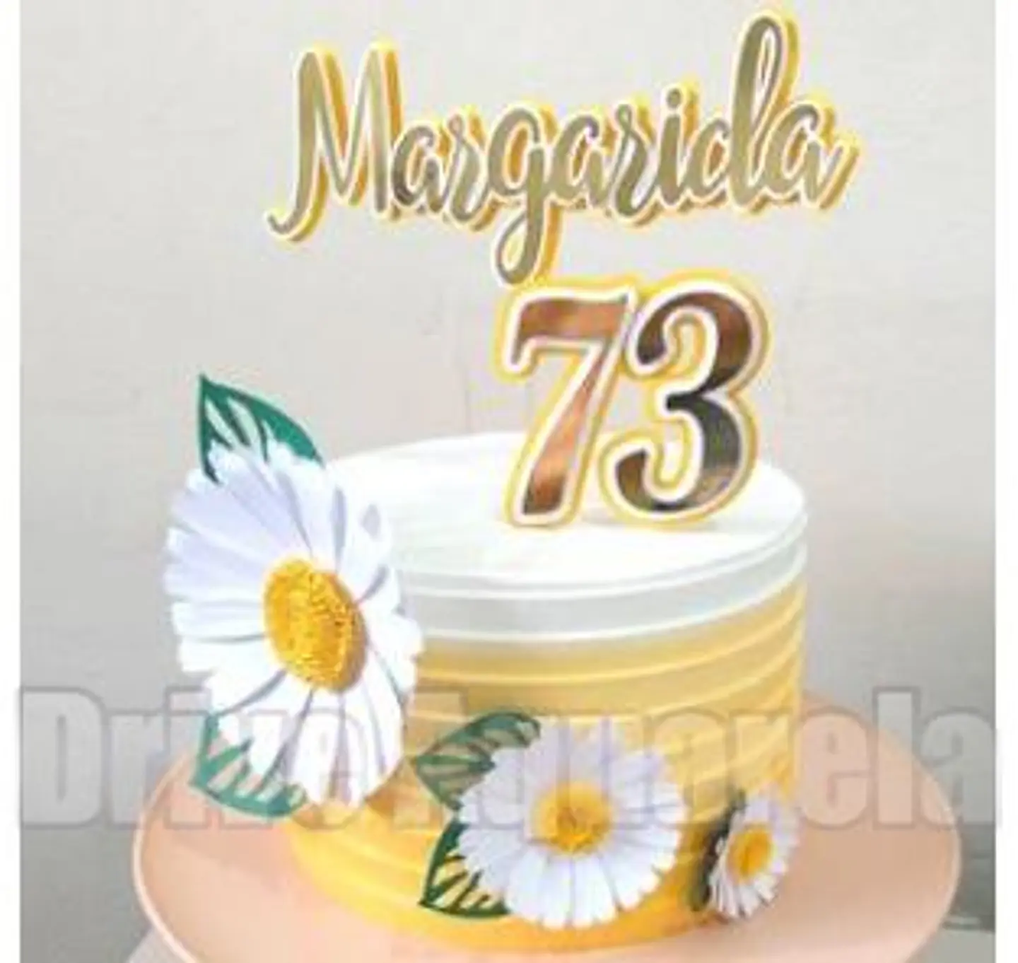 Arquivo de Corte Topo de Bolo Margaridas Flor 3 1