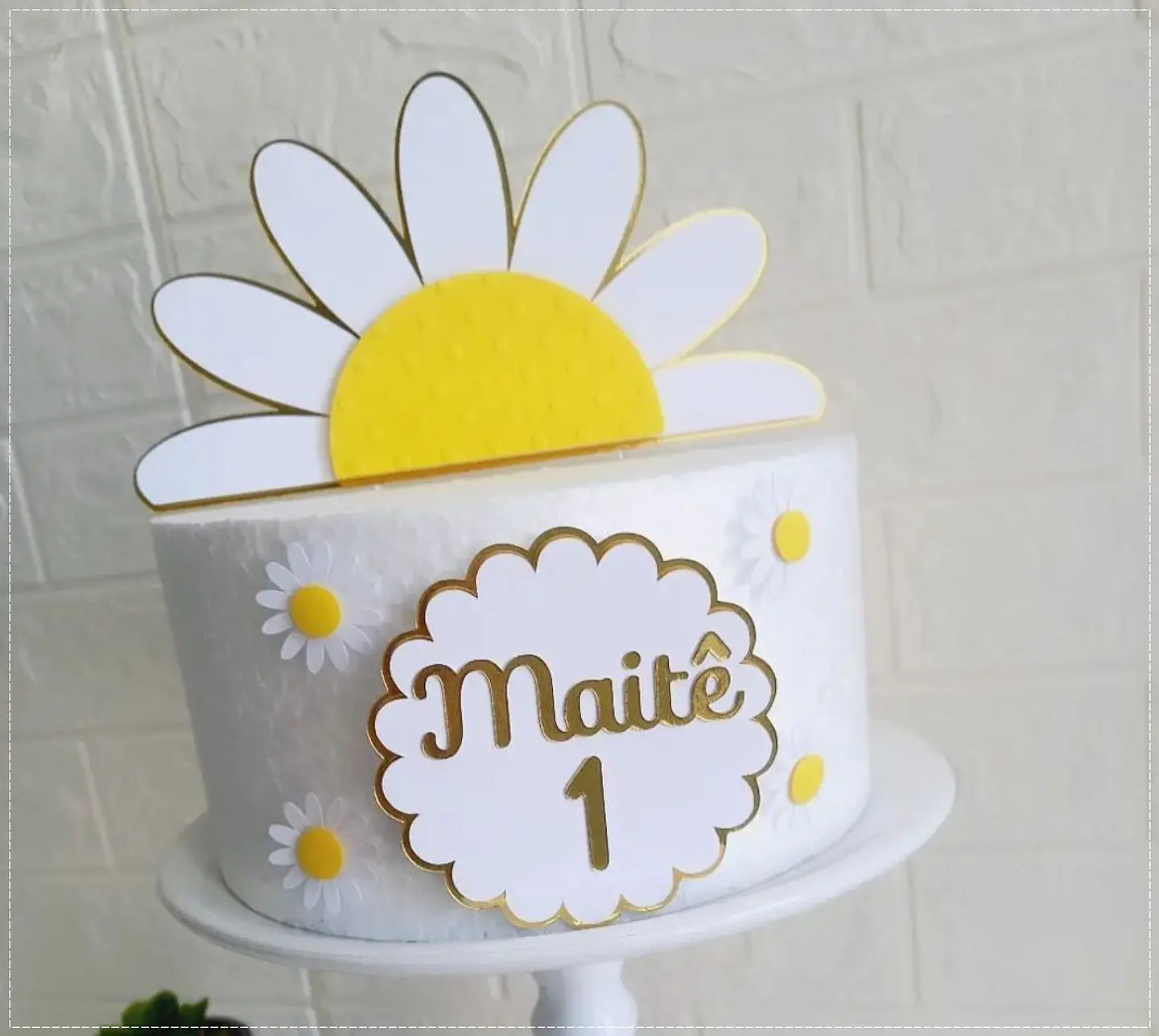 Arquivo de Corte Topo de Bolo Margaridas Flor 2 1