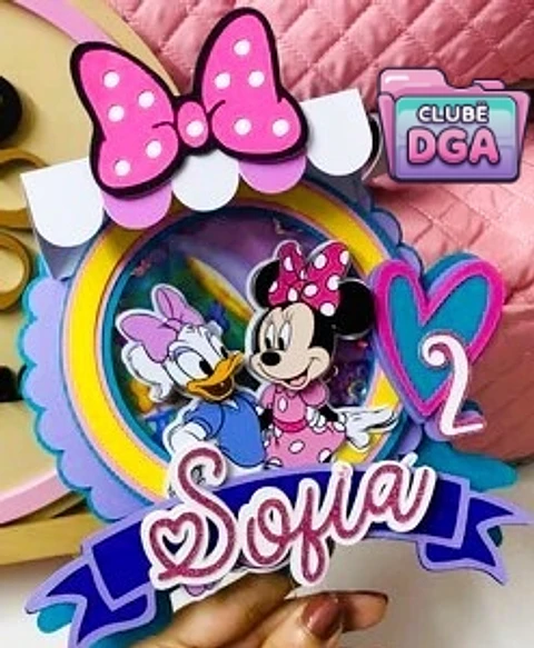 Arquivo de Corte Topo de Bolo Minnie Boutique 1