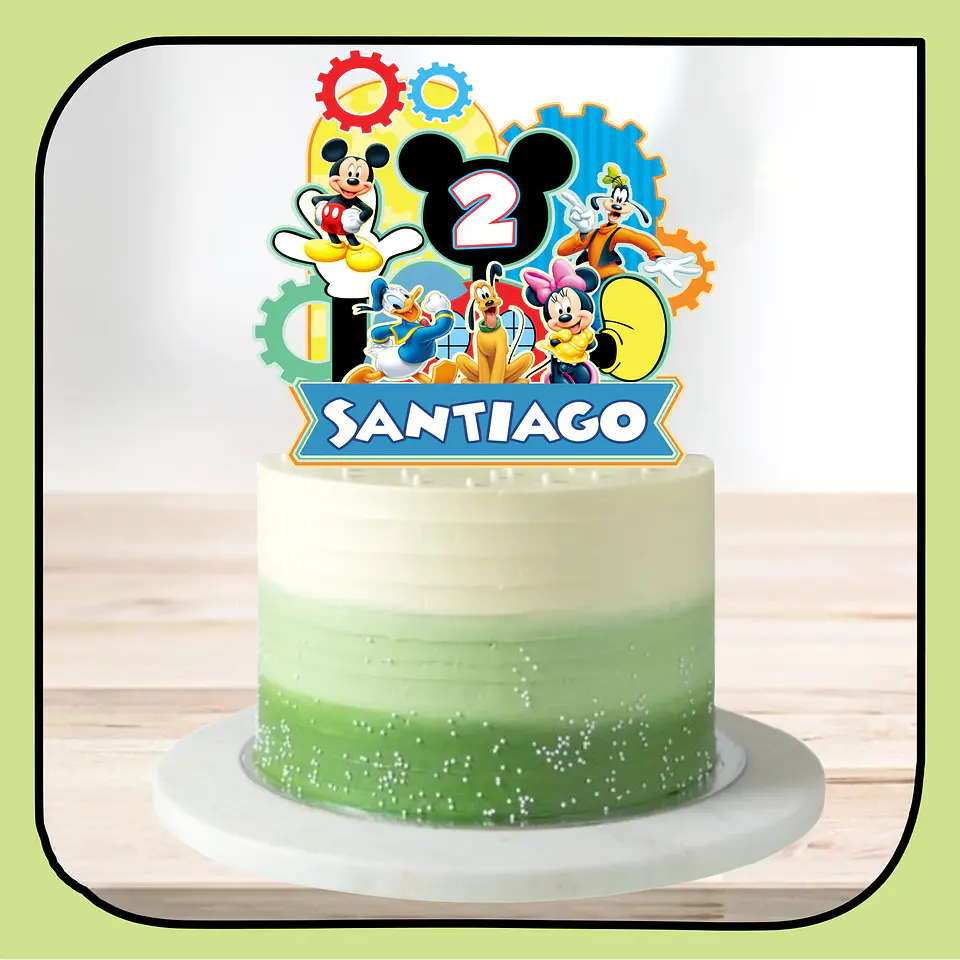 Arquivo de Corte Topo de Bolo Mickey e Sua Turma 12 1