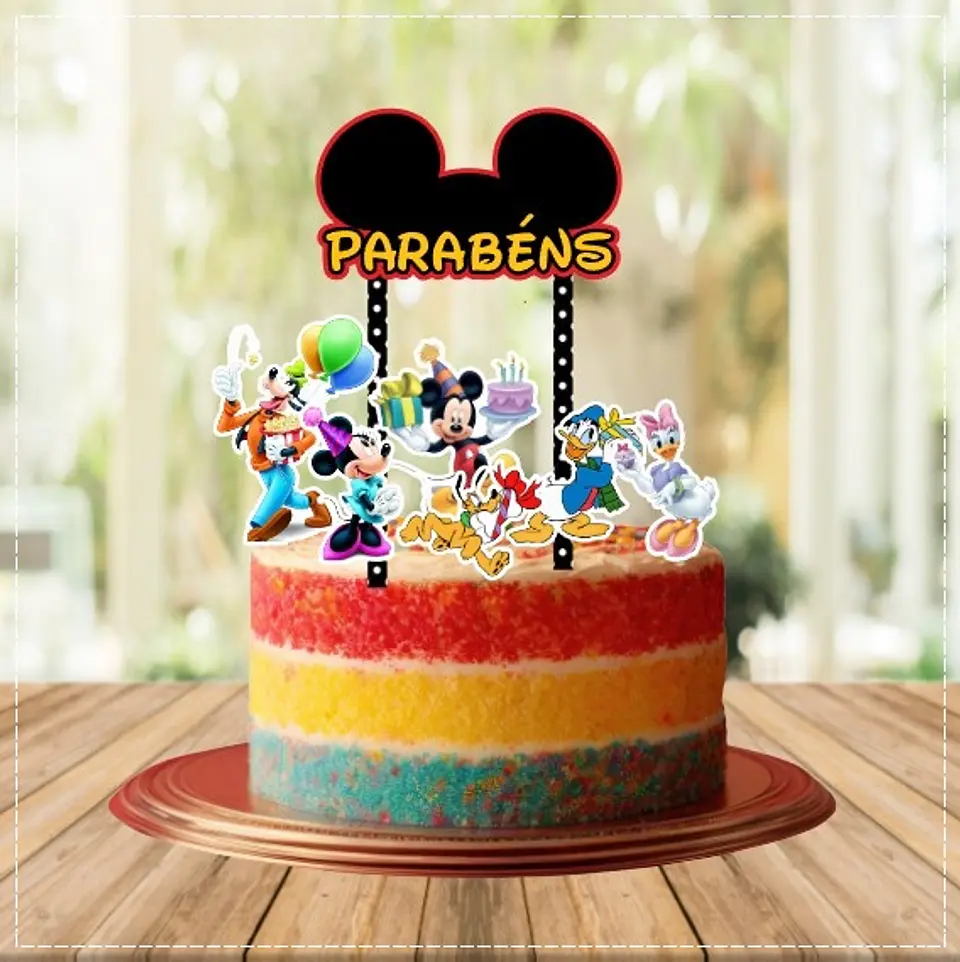Arquivo de Corte Topo de Bolo Mickey e Sua Turma 11 1
