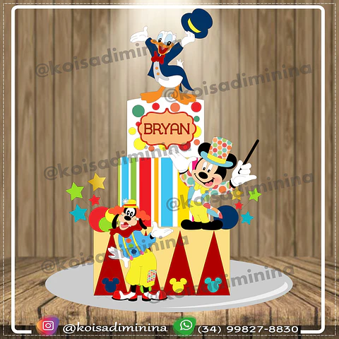 Arquivo de Corte Topo de Bolo Mickey e Sua Turma 7