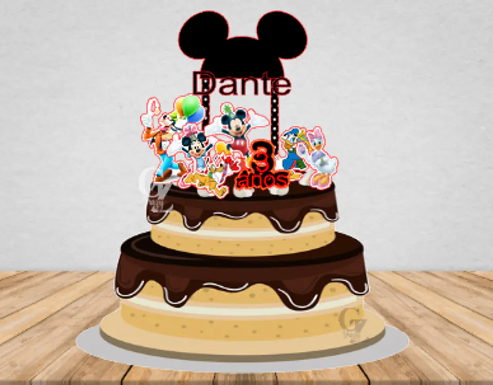 Arquivo de Corte Topo de Bolo Mickey e Sua Turma 6 1