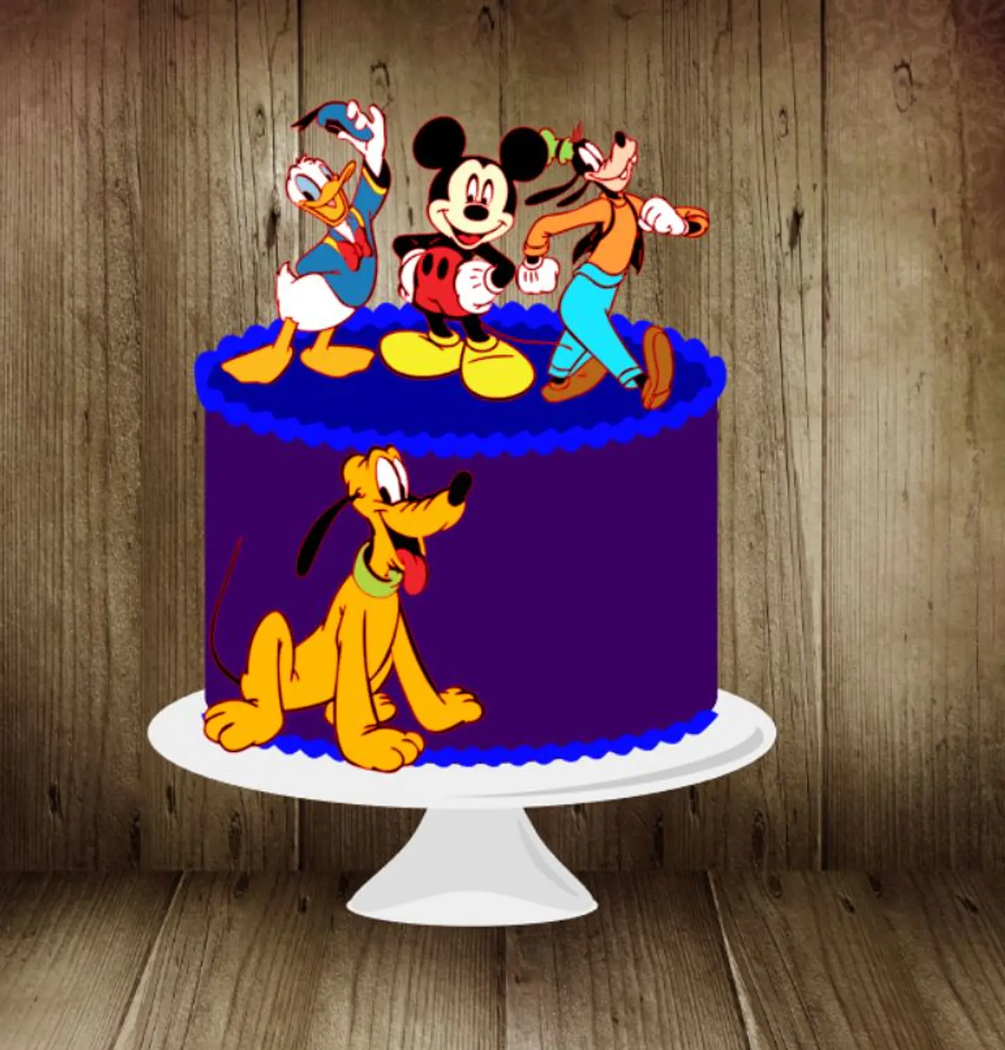Arquivo de Corte Topo de Bolo Mickey e Sua Turma 4 1