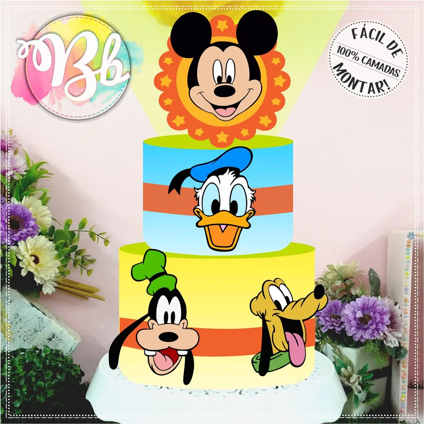 Arquivo de Corte Topo de Bolo Mickey e Sua Turma 3 1
